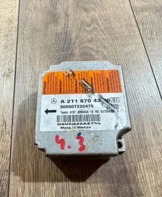 Mercedes-Benz E W211 Airbag control unit/module A2118704326 500507220475 96VGG22AET0