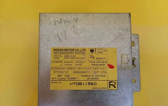 Nissan Maxima Other control units/modules H70811560 285953L200