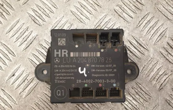 Mercedes-Benz C W204 Door control unit/module A2048707826