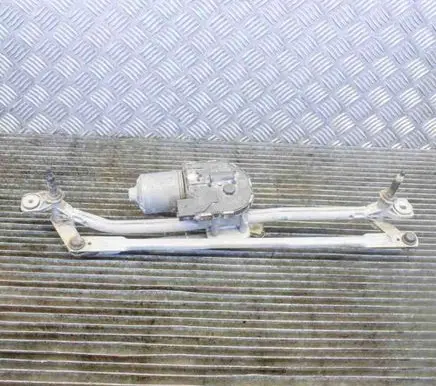 Front wiper linkage and motor