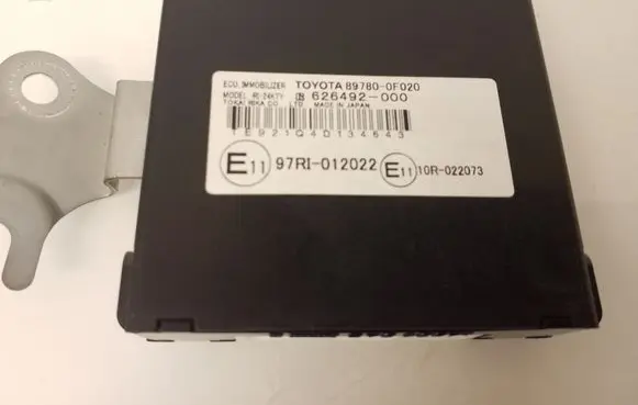 Toyota Corolla Verso E121 Immobilizer control unit/module 626492000 897800F020