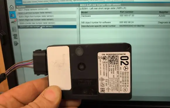 Mercedes-Benz C W205 Distronic sensor radar A0009058104
