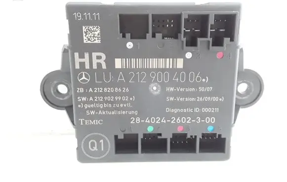 Mercedes-Benz C W204 Door control unit/module A2129004006 A2128208626 A2129029902