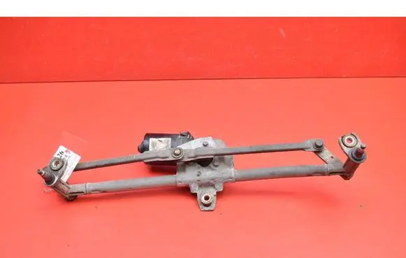 Front wiper linkage and motor