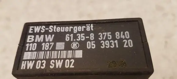 BMW 3 E46 Immobilizer control unit/module 61358375840 110187 05393120