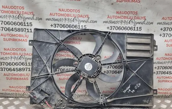 Volkswagen Touran I Electric radiator cooling fan 1K0959455EF 1K0121203AG