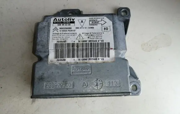 Citroen C5 Airbag control unit/module 9665266080