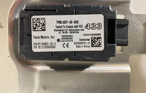 Tesla Model X Tire pressure control unit 103460100C