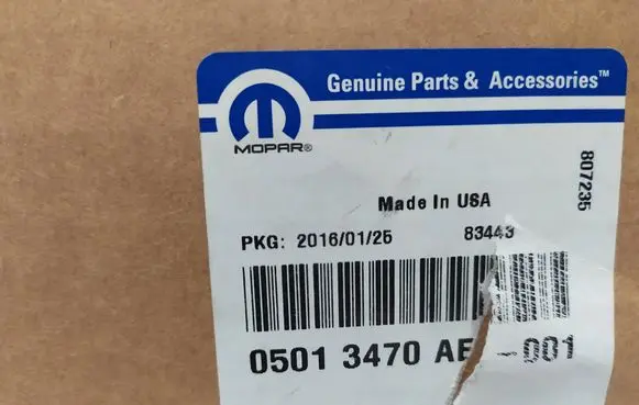 Dodge RAM Oil filter cover 4799507AB 83443