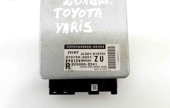 Toyota Yaris Power steering control unit/module 896500D354 2107002851