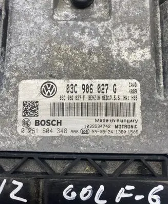 Volkswagen Golf VI Engine control unit/module 03C906027G 0261S04348 03C906027F