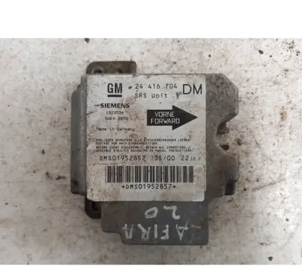 Opel Zafira A Airbag control unit/module 24416704 1923594 DMS01952857