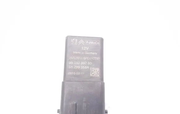 Peugeot 308 Glow plug pre-heat relay 9803299780 20150211 51299058A