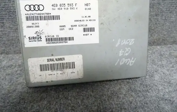 Audi Q7 4L Other control units/modules 4E0035593F