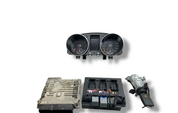 Volkswagen Golf VI Engine ECU kit and lock set 03L906023CE 5WP42821AA 03L906023A