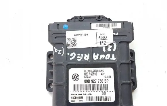 Volkswagen Touareg I Gearbox control unit/module 09D927750BP