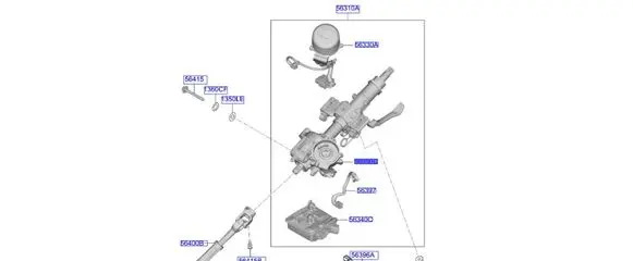 KIA Ceed Steering wheel axle set 56390G4000
