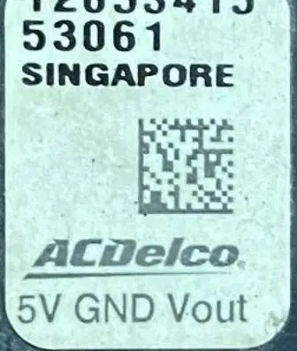 Opel Astra K Air pressure sensor 12653415