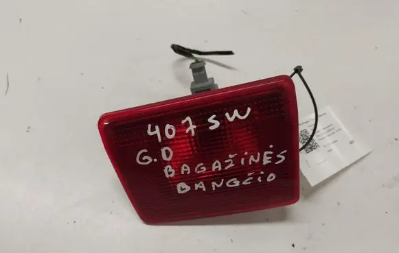 Peugeot 407 Tailgate rear/tail lights 9646507380