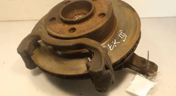 Front wheel hub spindle knuckle