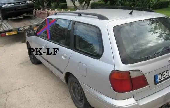 Nissan Primera Front door window glass four-door 43R00003 PK120EF6R23