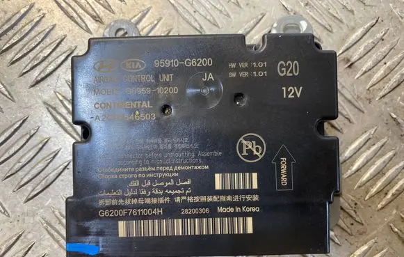 KIA Picanto Airbag control unit/module 95910G6200 G695910200 97546503