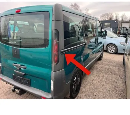 Renault Trafic II (X83) Sliding door rail trim 69046 186323