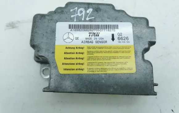 Mercedes-Benz B W245 Airbag control unit/module A1698206626