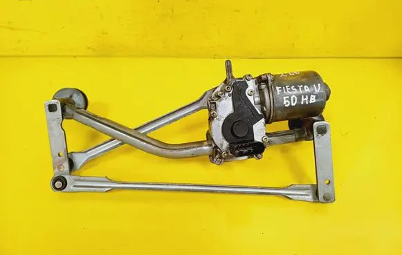 Front wiper linkage and motor