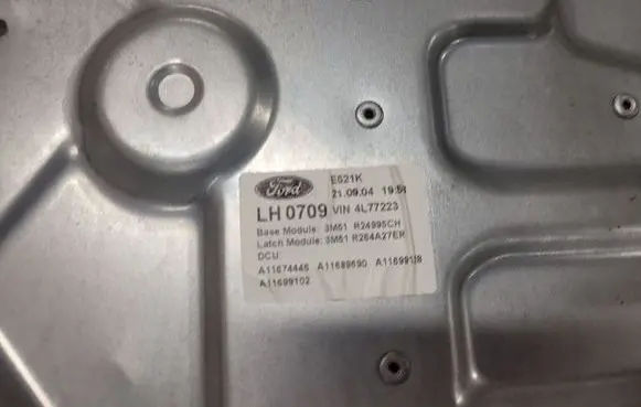 Ford Focus C-MAX Rear door manual window regulator 3M51R045H23 3M51R24995CH