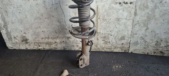 Front shock absorber with coil spring