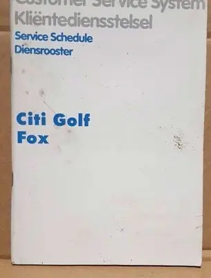 Volkswagen Golf I User manual 