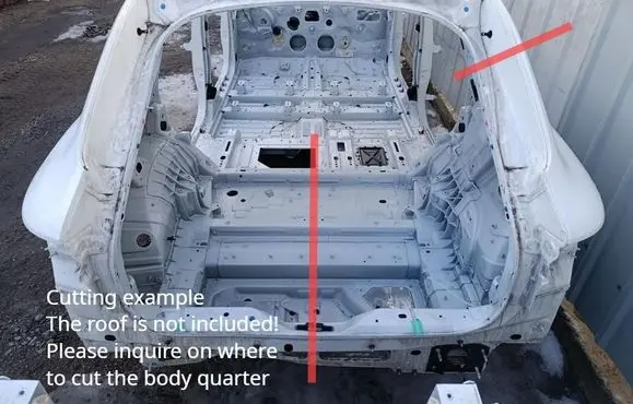 Mercedes-Benz EQS X296 Rear quarter panel 