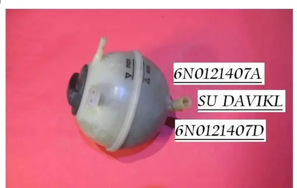 Volkswagen Caddy Coolant expansion tank/reservoir 6N0121407A 6N0121407D