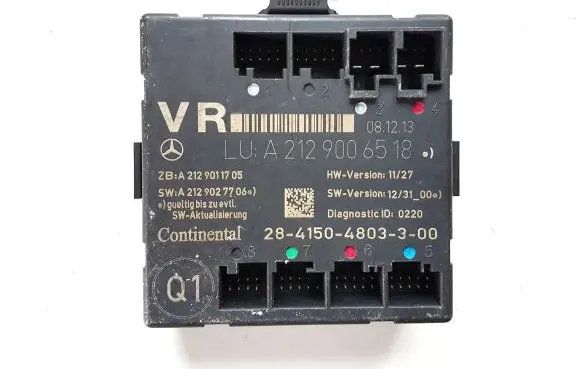 Mercedes-Benz C W204 Door control unit/module A2129006518