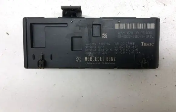 Mercedes-Benz S W221 Tailgate/trunk control unit/module A2218703995 A2218704092
