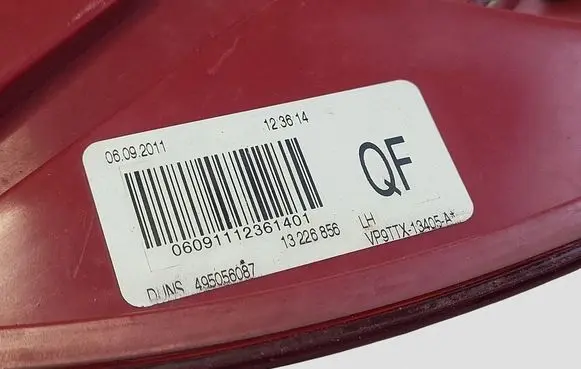 Opel Insignia A Rear/tail lights VP9TTX13405A 13226856