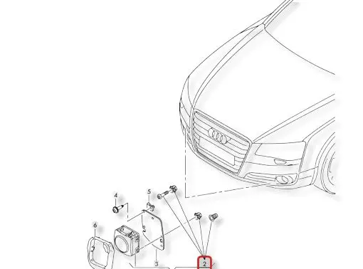 Audi Q5 SQ5 Distronic sensor bracket 4H0998561 4H0907323 4F0907435A