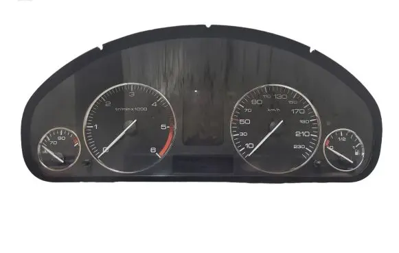 Peugeot 407 Speedometer (instrument cluster) 89661232 A2C53106695 9658137280