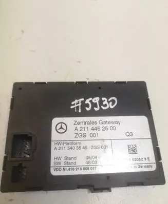 Mercedes-Benz CLS C219 Gateway control module A2114452500