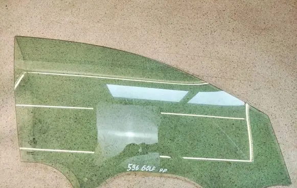 Volkswagen Golf VII Front door window/glass (coupe)