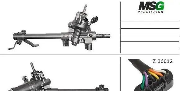 Opel Agila B Steering rack 57K551K50 4858063J52 4858063J50