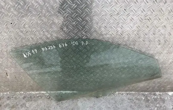 Mazda 626 Front door window glass four-door