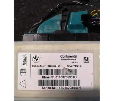 BMW X6 F16 Airbag control unit/module 316837359010 6837359 18B0140C1645H