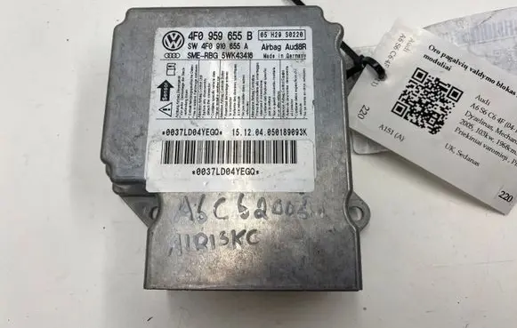 Audi A6 S6 C6 4F Airbag control unit/module 4F0959655B