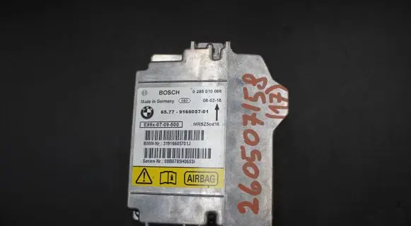 BMW 3 E90 E91 Airbag control unit/module 9166057 0285010066 MRSZ5CG16