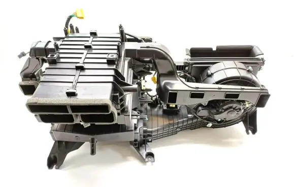 Interior heater climate box assembly
