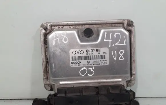 Audi A8 S8 D3 4E Engine control unit/module 4E0907560 0261207256 4E0910560