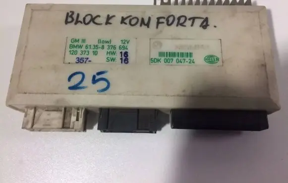 BMW 5 E39 Comfort/convenience module 61358376694 12037310 5DK00704724