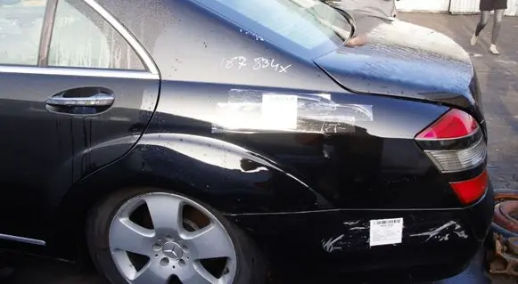 Mercedes-Benz S W221 Rear quarter panel 197 (OBSIDIANSCHWARZ - METALLICLACK)